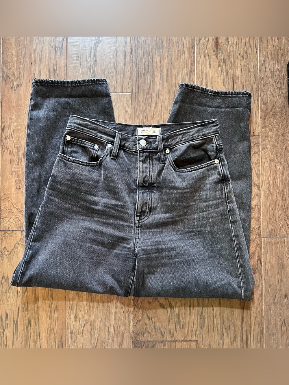 Madewell Womens Size 26 Balloon Jeans High Rise Gray Brunswick Wash Denim 80s